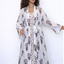 Robe Maroon Leaves