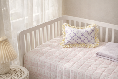 Baby Bed Cover – Purple/Pink