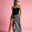 Stripped sarong & scarf - long